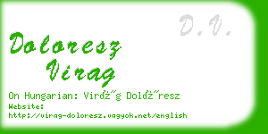 doloresz virag business card